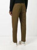flannel slim trousers