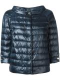 three-quarters sleeve puffer jacket