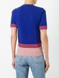 bamboo print knit top