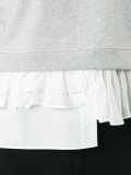 ruffle-trimmed sweatshirt