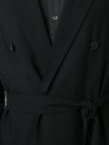 belted double breasted blazer