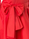 cascading tail V-neck dress