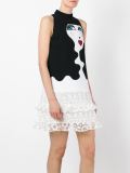 face patch mini dress