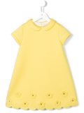 flower appliqué dress
