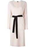 belted shift dress
