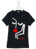 face print T-shirt