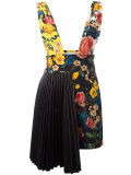 pleated side floral dress