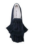 ruffled front slip-on sneakers