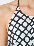 sleeveless printed dress