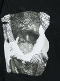 seaming detail printed T-shirt