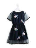 bird patch dress