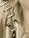 laced trench coat