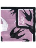 bird print scarf