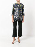 metallic jacquard jacket