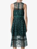 embroidered lace midi dress