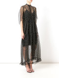 polka-dot sheer dress