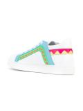 stripes detail lace-up sneakers