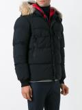 logo patch padded jacket