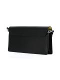 flap closure clutch bag