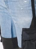 contrast slim-fit trousers