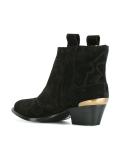 contrast panel ankle boots