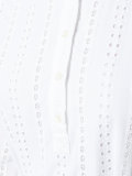 perforated shirt dress 