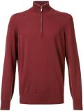 zipped neck jumper