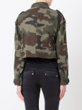 camouflage cropped jacket 