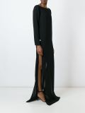 side slit evening dress