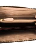 abstract print zipped wallet