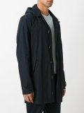 hooded button jacket 