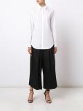 open back V-neck shirt