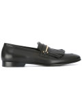 fringed trim loafers 
