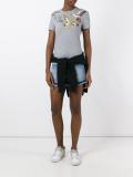 bird print T-shirt 