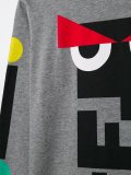 monster print T-shirt