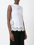 lace-trim top