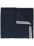 contrast stripe scarf