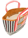 striped tote