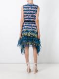 geometric embroidered dress