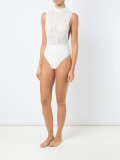 sheer panel swimsuit