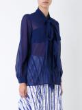 picot ruffle blouse