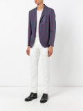 checked blazer