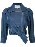 denim biker jacket