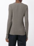 blurry stripes longsleeved T-shirt