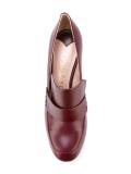 curved heel pumps