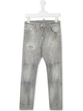 distressed skinny fit jeans