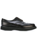 brogue detailed derby shoes