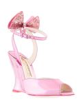 bow detail wedge sandals
