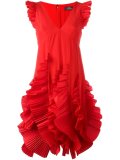 pleated ruffled dress
