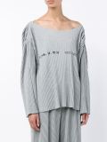 Pleated Cotton-Blend Sweater